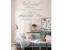 Religious Quote Vinyl Wall Decal - Trust in the Lord with all your heart